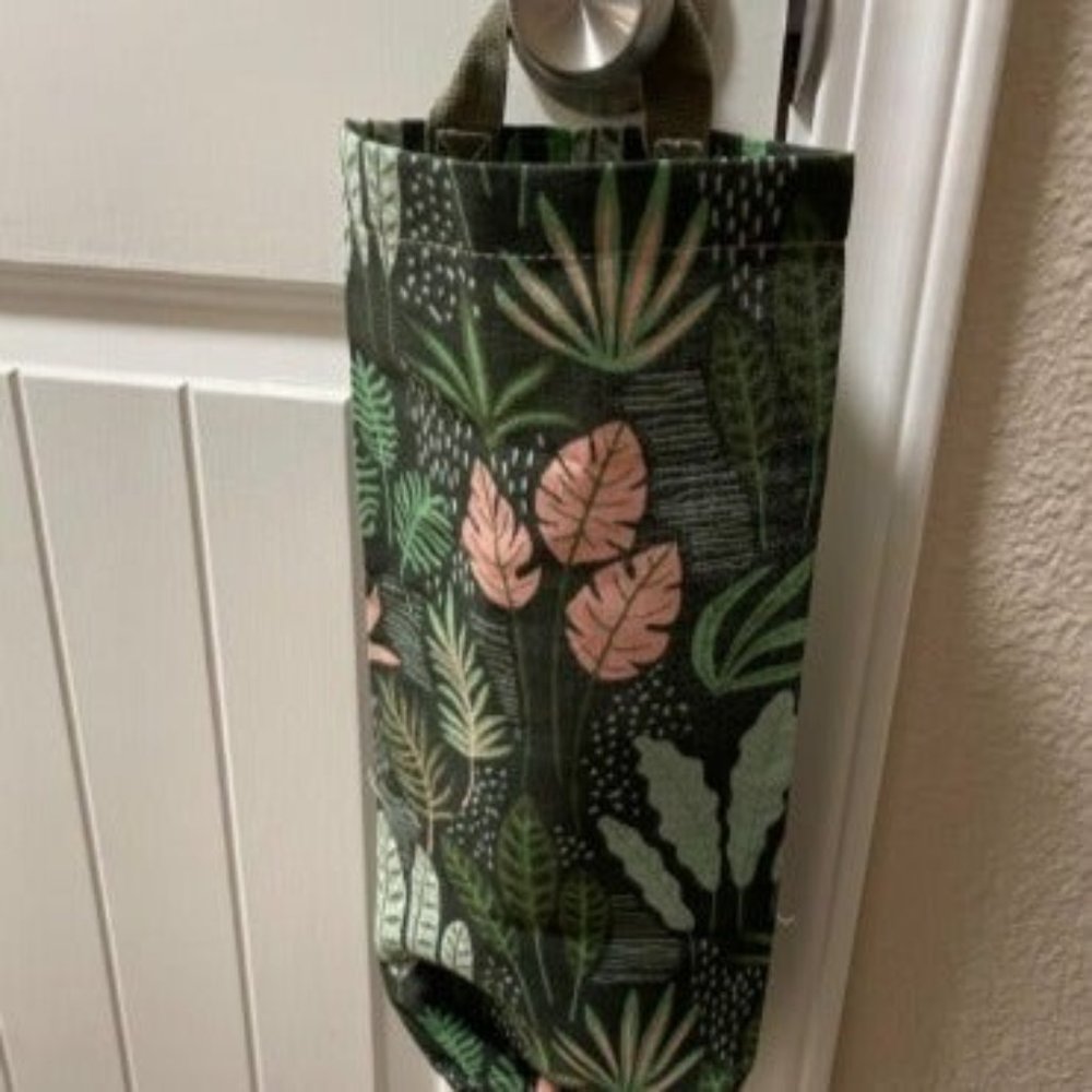 Plastic Bag Holder, Reusable Grocery Bag Organizer, Wall Mount, 1 Pack, Seaweed